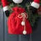 Glitzhome® 20" Jumbo Christmas Fabric Santa Ornament Set